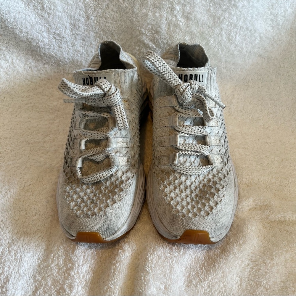 NOBULL Light Gray Knit Sneakers Size 6